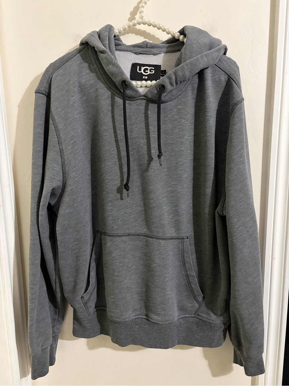 UGG Men's Heather Gray Hoodie Sweatshirt